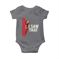 Funny Jesus I Saw That Baby Onesie Retro Christian Meme