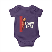 Funny Jesus I Saw That Baby Onesie Retro Christian Meme