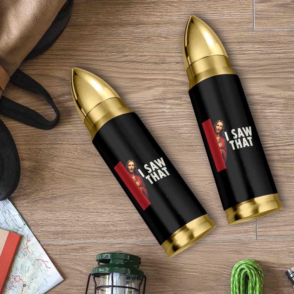 Funny Jesus I Saw That Bullet Tumbler Retro Christian Meme