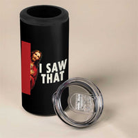 Funny Jesus I Saw That 4 in 1 Can Cooler Tumbler Retro Christian Meme