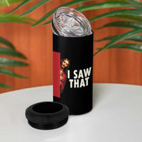 Funny Jesus I Saw That 4 in 1 Can Cooler Tumbler Retro Christian Meme