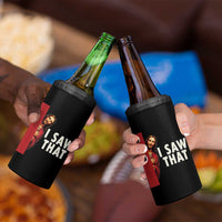 Funny Jesus I Saw That 4 in 1 Can Cooler Tumbler Retro Christian Meme