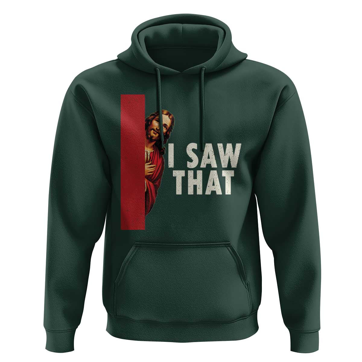 Funny Jesus I Saw That Hoodie Retro Christian Meme