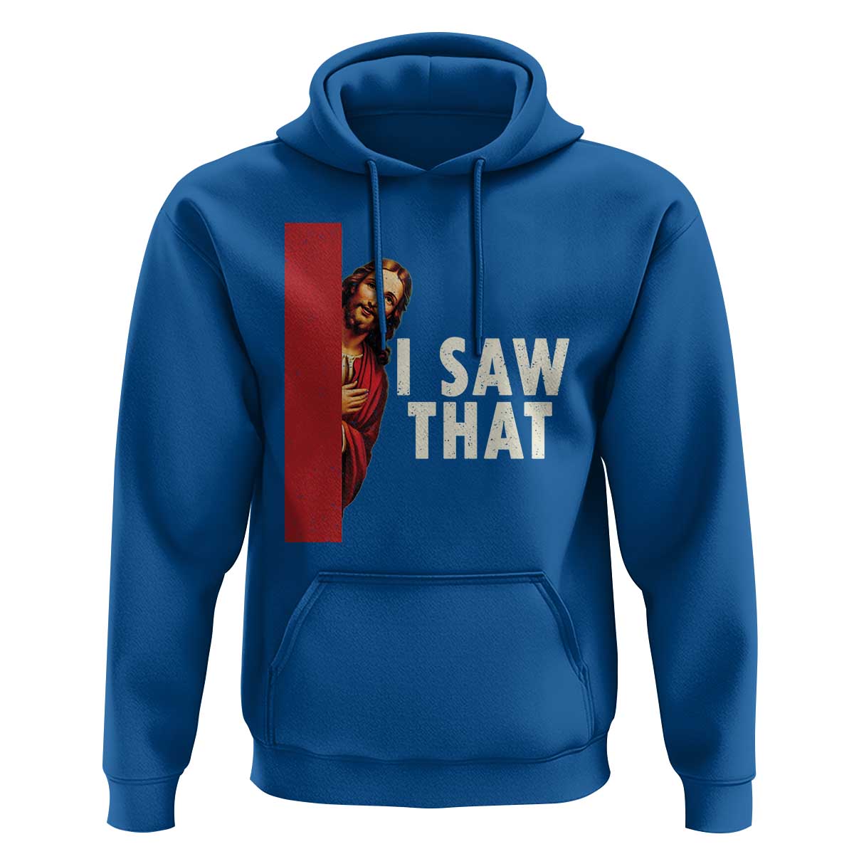 Funny Jesus I Saw That Hoodie Retro Christian Meme