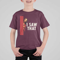 Funny Jesus I Saw That T Shirt For Kid Retro Christian Meme