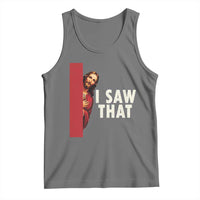 Funny Jesus I Saw That Tank Top Retro Christian Meme