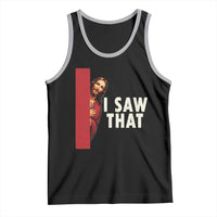 Funny Jesus I Saw That Tank Top Retro Christian Meme