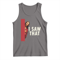 Funny Jesus I Saw That Tank Top Retro Christian Meme