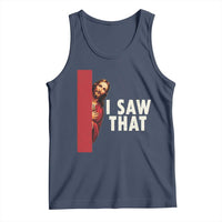 Funny Jesus I Saw That Tank Top Retro Christian Meme