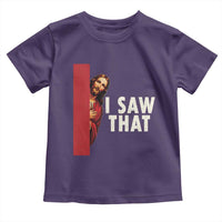 Funny Jesus I Saw That Toddler T Shirt Retro Christian Meme