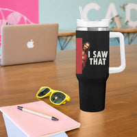 Funny Jesus I Saw That Tumbler With Handle Retro Christian Meme
