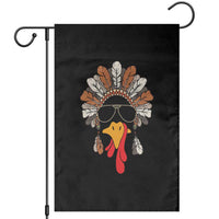 Funny Turkey Face Garden Flag Family Matching Native Hat Cute Fall Thanksgiving - Wonder Print Shop