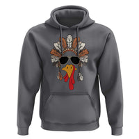 Funny Turkey Face Hoodie Family Matching Native Hat Cute Fall Thanksgiving