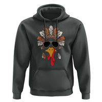 Funny Turkey Face Hoodie Family Matching Native Hat Cute Fall Thanksgiving