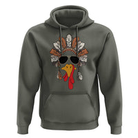 Funny Turkey Face Hoodie Family Matching Native Hat Cute Fall Thanksgiving