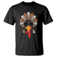 Funny Turkey Face T Shirt Family Matching Native Hat Cute Fall Thanksgiving - Wonder Print Shop