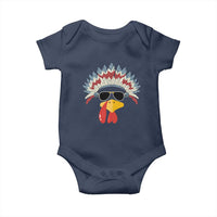 Funny Turkey Face Baby Onesie Thanksgiving Family Group Native American Costumes - Wonder Print Shop