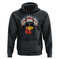 Funny Turkey Face Hoodie Thanksgiving Family Group Native American Costumes - Wonder Print Shop