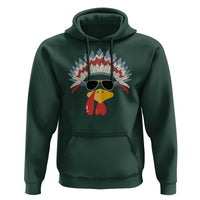 Funny Turkey Face Hoodie Thanksgiving Family Group Native American Costumes - Wonder Print Shop