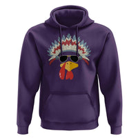 Funny Turkey Face Hoodie Thanksgiving Family Group Native American Costumes - Wonder Print Shop