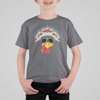 Funny Turkey Face T Shirt For Kid Thanksgiving Family Group Native American Costumes - Wonder Print Shop