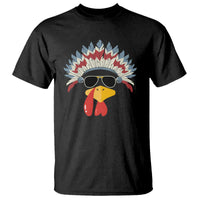 Funny Turkey Face T Shirt Thanksgiving Family Group Native American Costumes - Wonder Print Shop