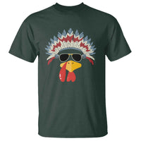 Funny Turkey Face T Shirt Thanksgiving Family Group Native American Costumes - Wonder Print Shop