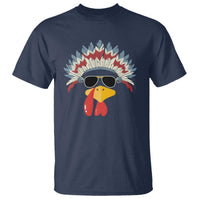 Funny Turkey Face T Shirt Thanksgiving Family Group Native American Costumes - Wonder Print Shop