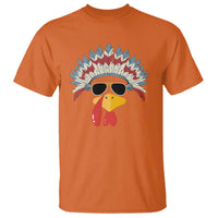 Funny Turkey Face T Shirt Thanksgiving Family Group Native American Costumes - Wonder Print Shop