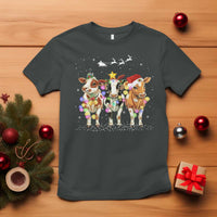 Christmas Cow T Shirt Cow Lover Xmas Gifts - Wonder Print Shop