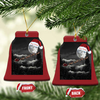 Merry Xmas Christmas Ornament Santa To The Moon - Wonder Print Shop