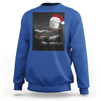 Merry Christmas Sweatshirt Santa To The Moon - Wonder Print Shop