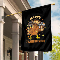 Funny Thanksgiving Garden Flag Dabbing Gamer Turkey - Wonder Print Shop