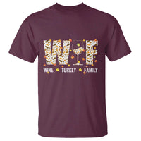 Funny Thanksgiving T Shirt WTF Wine Turkey Family Family Dinner - Wonder Print Shop