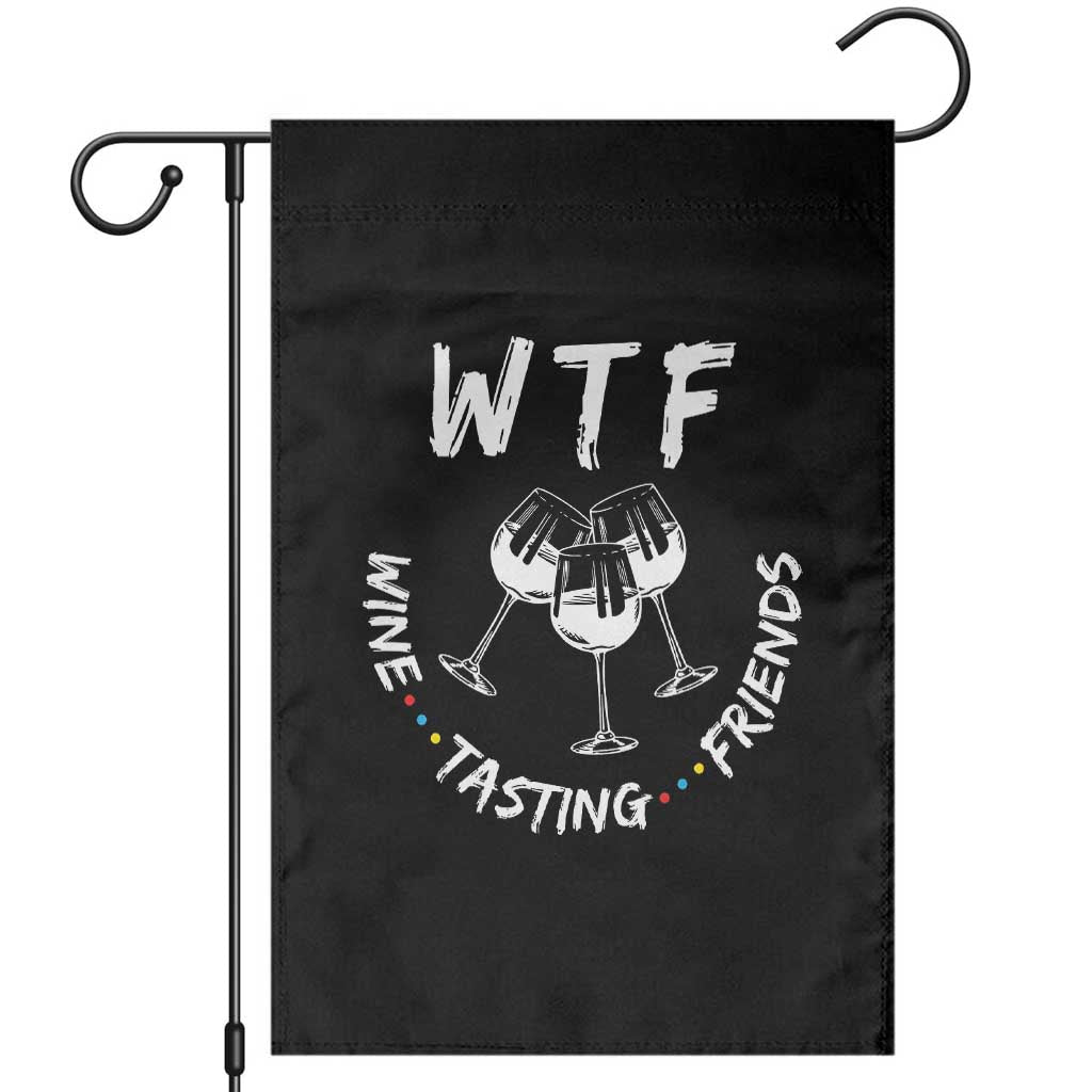 Thanksgiving Friends Garden Flag WTF Wine Tasting Friends Drinking Club - Wonder Print Shop