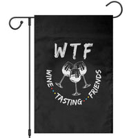 Thanksgiving Friends Garden Flag WTF Wine Tasting Friends Drinking Club - Wonder Print Shop