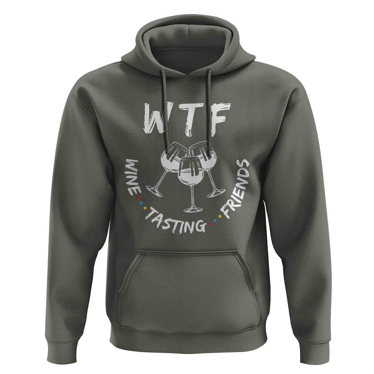 Thanksgiving Friends Hoodie WTF Wine Tasting Friends Drinking Club
