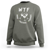 Thanksgiving Friends Sweatshirt WTF Wine Tasting Friends Drinking Club - Wonder Print Shop