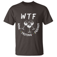 Thanksgiving Friends T Shirt WTF Wine Tasting Friends Drinking Club - Wonder Print Shop