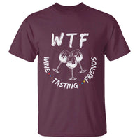 Thanksgiving Friends T Shirt WTF Wine Tasting Friends Drinking Club - Wonder Print Shop