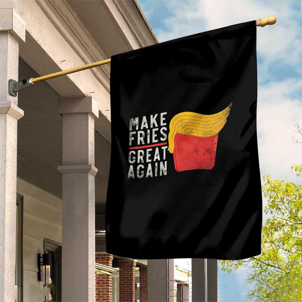 Funny Fries Garden Flag Vintage Make Fries Great Again