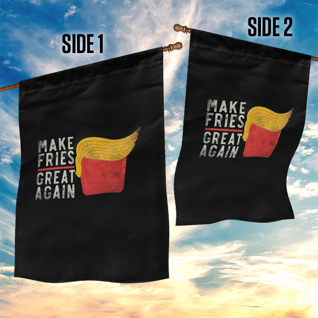 Funny Fries Garden Flag Vintage Make Fries Great Again