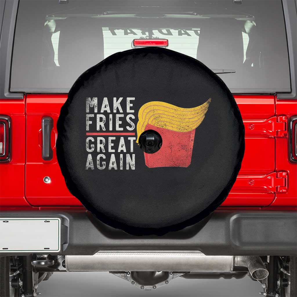 Funny Fries Spare Tire Cover Vintage Make Fries Great Again