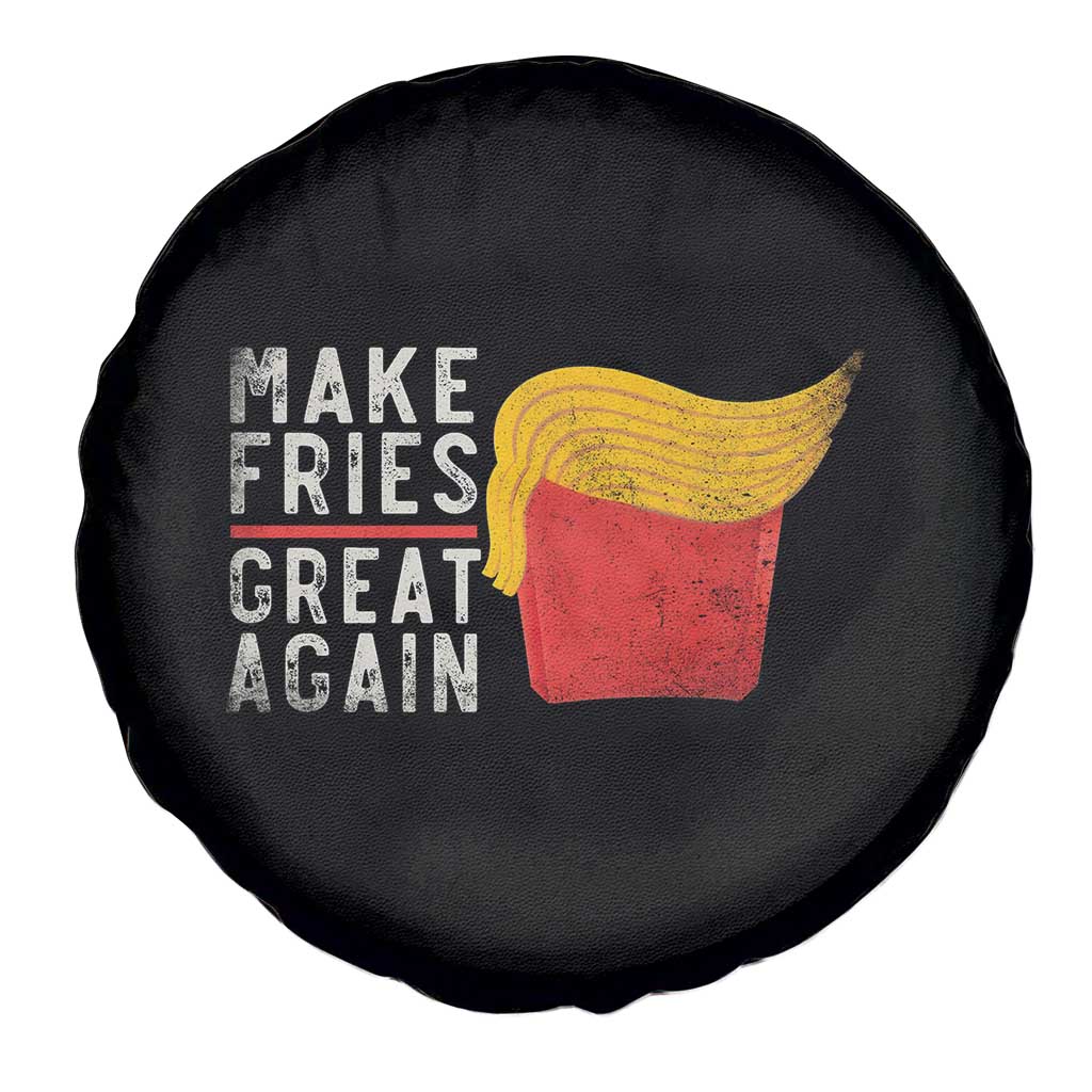 Funny Fries Spare Tire Cover Vintage Make Fries Great Again