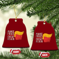 Funny Fries Ceramic Ornament Vintage Make Fries Great Again