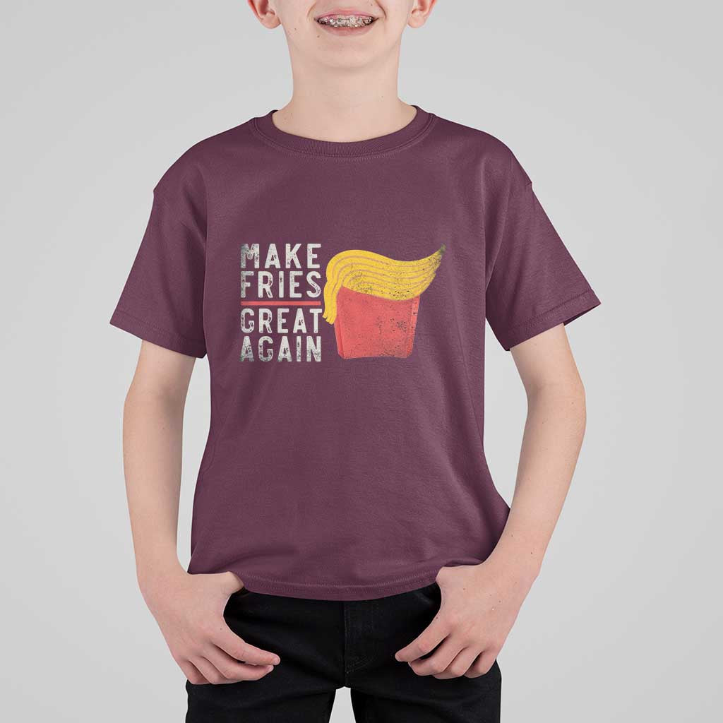 Funny Fries T Shirt For Kid Vintage Make Fries Great Again