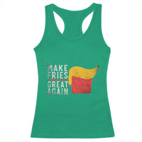 Funny Fries Racerback Tank Top Vintage Make Fries Great Again
