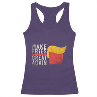 Funny Fries Racerback Tank Top Vintage Make Fries Great Again