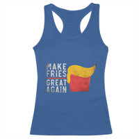 Funny Fries Racerback Tank Top Vintage Make Fries Great Again