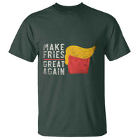 Funny Fries T Shirt Vintage Make Fries Great Again